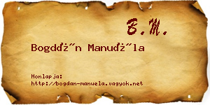 Bogdán Manuéla névjegykártya
